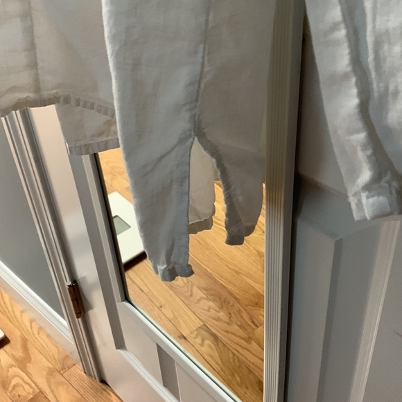 Handmade White Cotton Embroidered Tunic - Picture 6 of 8